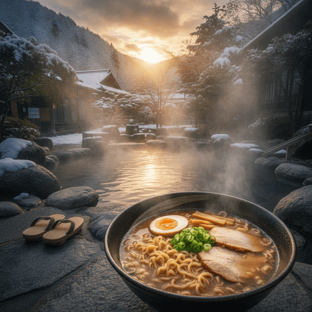 喜多方ラーメンと熱塩温泉:湯治効果を最大化する『五感同調』の旅路